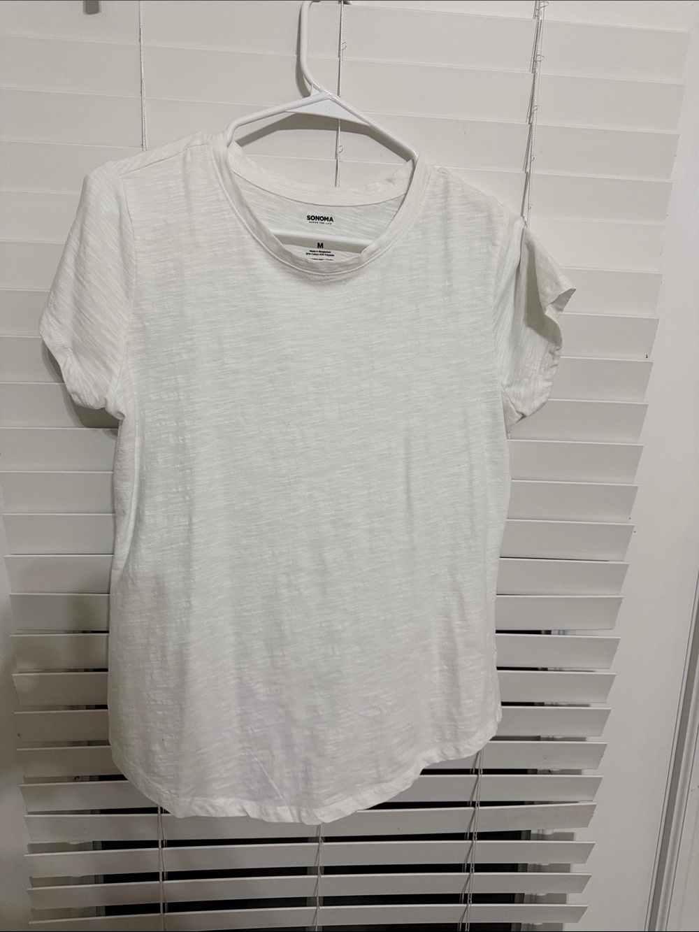 Sonoma White Short Sleeve Crewneck Tee